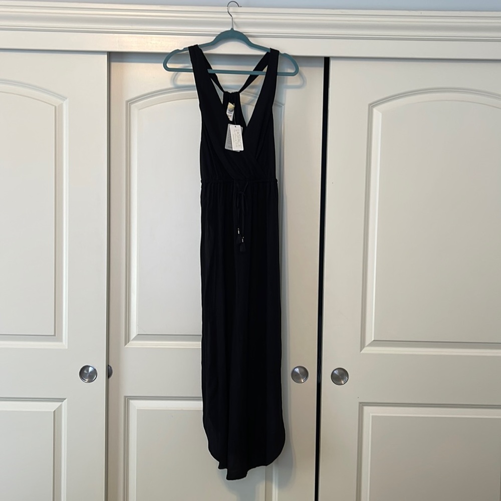 Black swimsuit coverup by L*Space